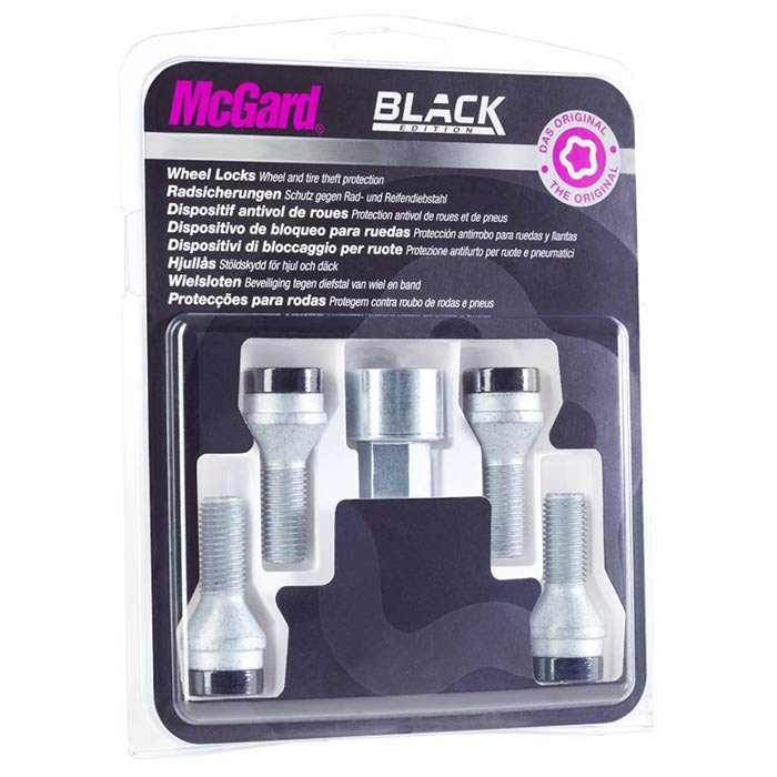 McGard, låsebolt m12x1.75 Kegle Sort