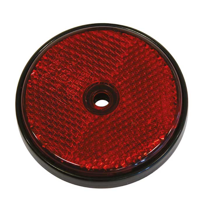 Carpoint, Pyöreä Punainen Heijastin Halkaisija 68mm 2kpl