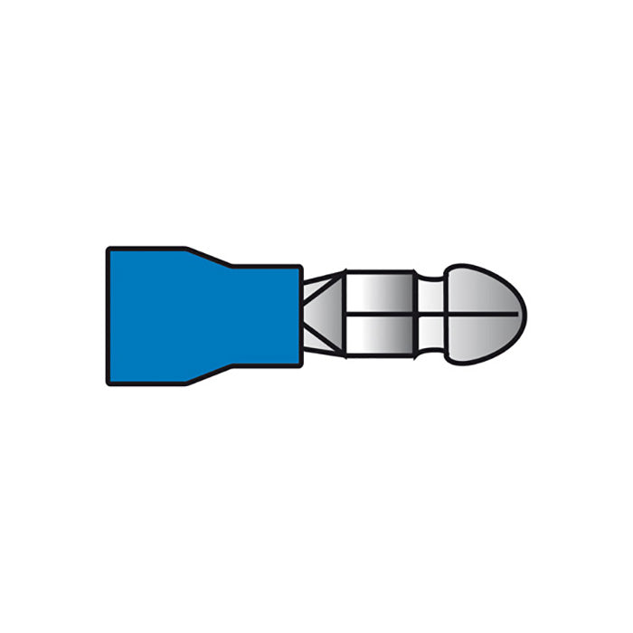 Carpoint, Liittimen Sininen Uros Pyöreä 1,5-2,5mm2 10 Kpl
