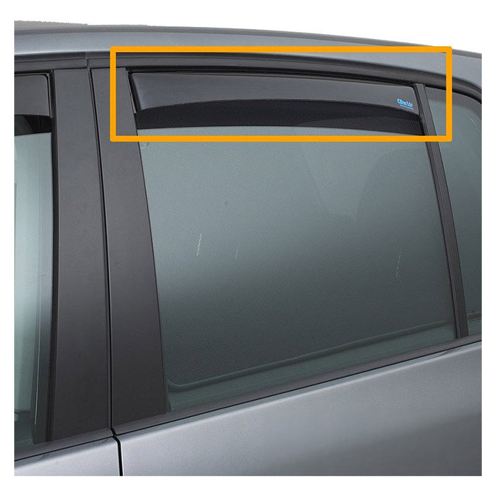 Climair, Tuulensuojat Takalasiin — Sopii Vw polo (aw1 / Bz1) 2017-