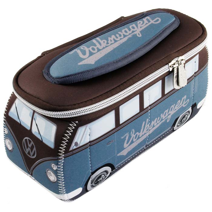 VW Collection, Toilettilaukku / Kosmetiikkalaukku, Sininen/Ruskea