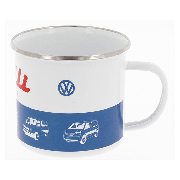 VW Collection, taza de esmalte VW T1 Bus "BULLI DRIVER" 500ml