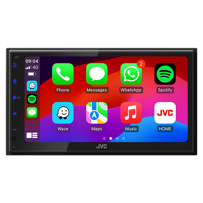 JVC, KW-M593BT 2-DIN Radio Med Carplay Och Android Auto