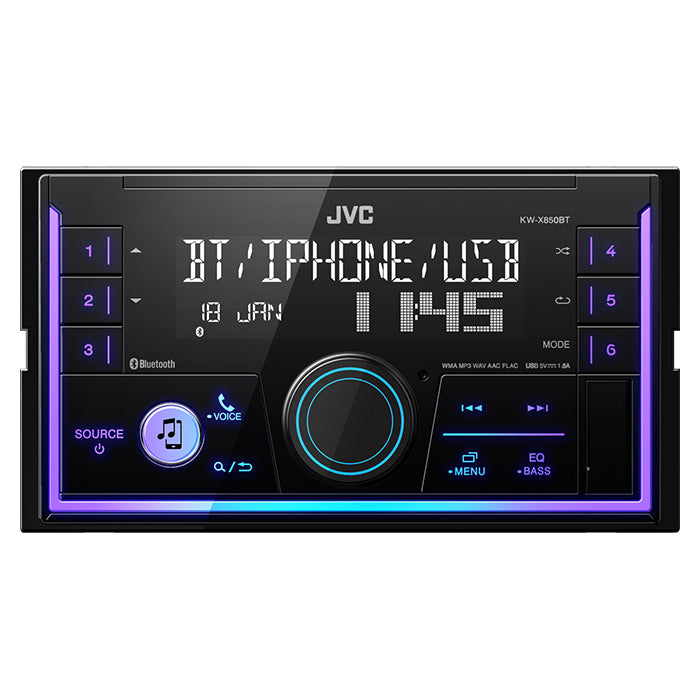 JVC, KV-X850BT 2-DIN radio met Bluetooth en DAB