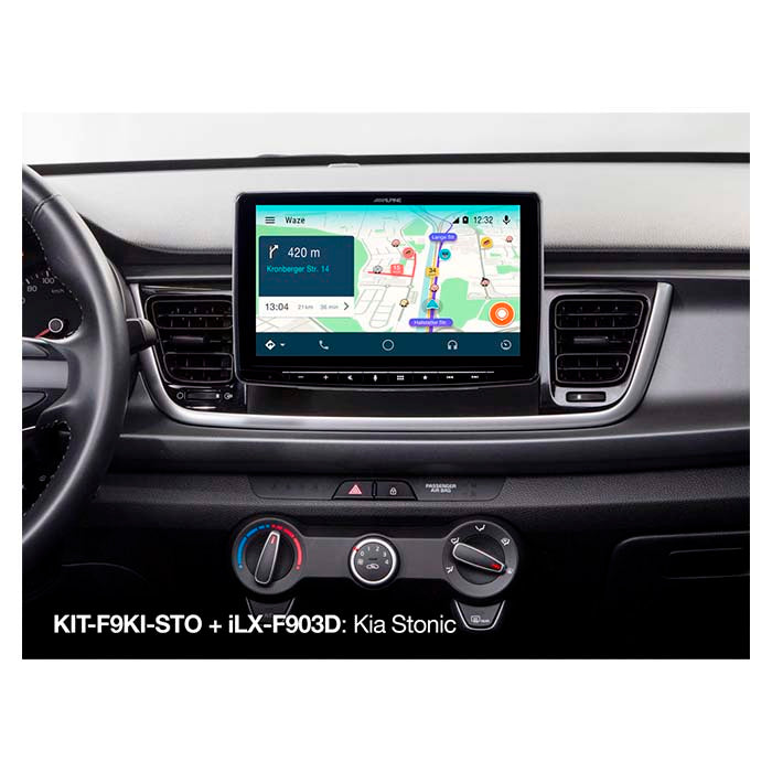 Alpine, 9" Asennussarja — Sopii KIA Stonic 2017-