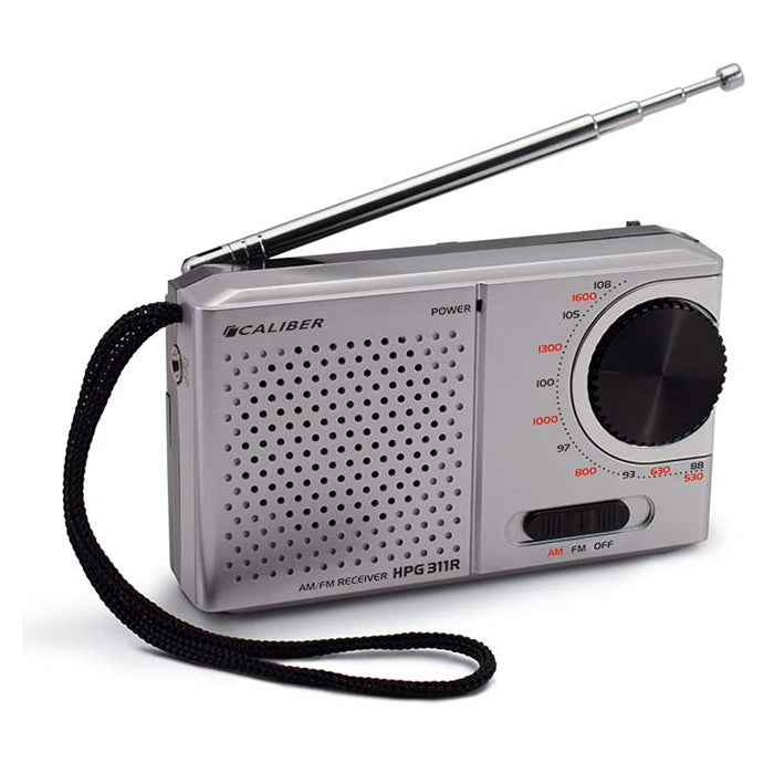 Caliber, HPG311R Kannettava Tasku FM Radio