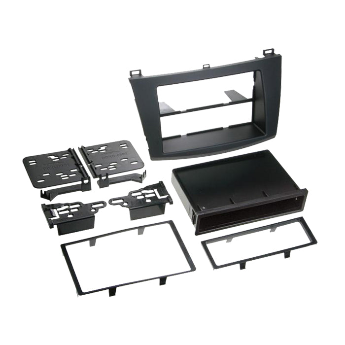 ACV, Radio Frame 2-DIN Black — Fits Mazda 3 2010-