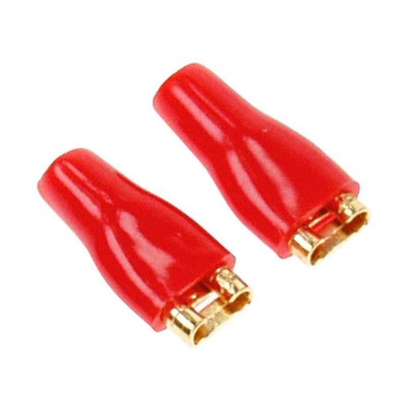 ACV, Röd Högtalarkontakt 4,8mm 50 Stk