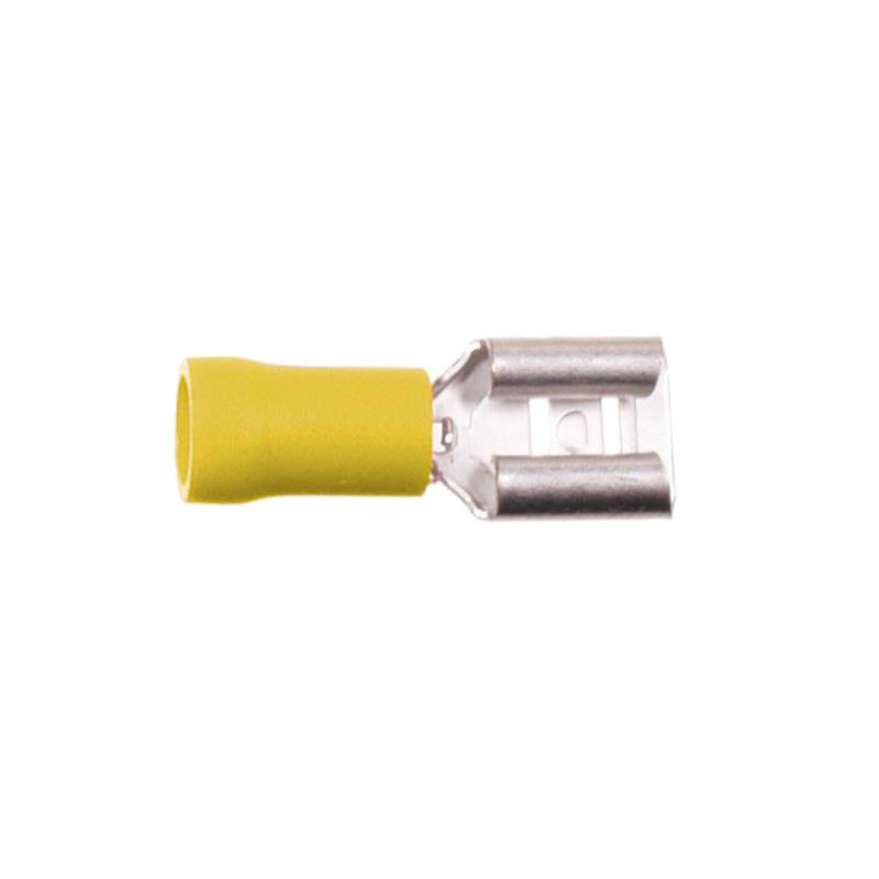 ACV, Keltainen Kaapelikenkä 6,3mm / 100 kpl