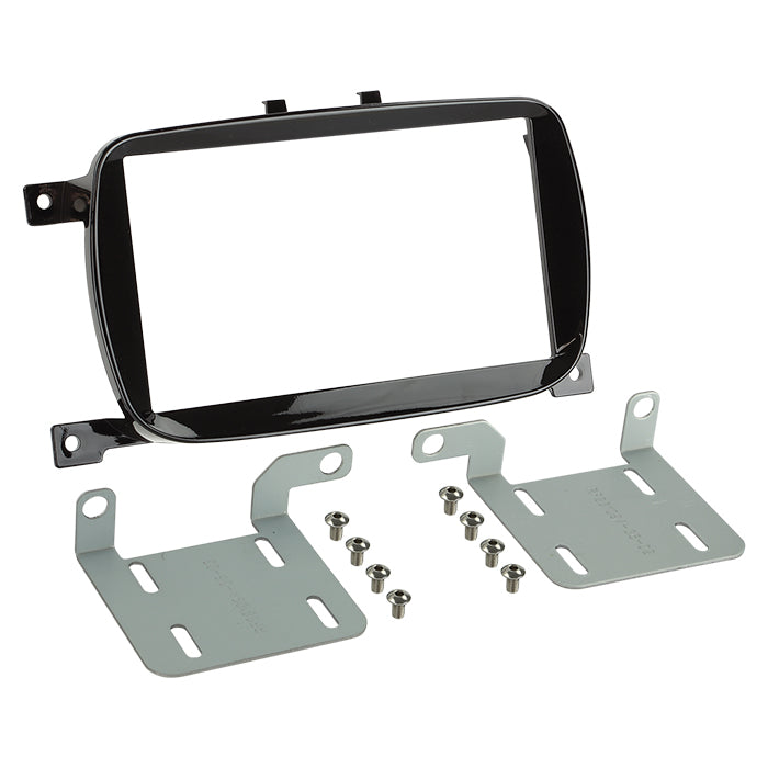 ACV, 2-DIN Radiokehys Piano Musta — Sopii Fiat 500 07/ 2015-2023