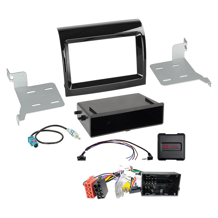 ACV, Komplett 2-DIN Kit M. Fack Citroën/Fiat/Opel/Peugeot