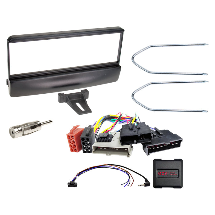 ACV, Komplett 1-DIN Kit Ford Svart 8Pin/8Pin/17Pin