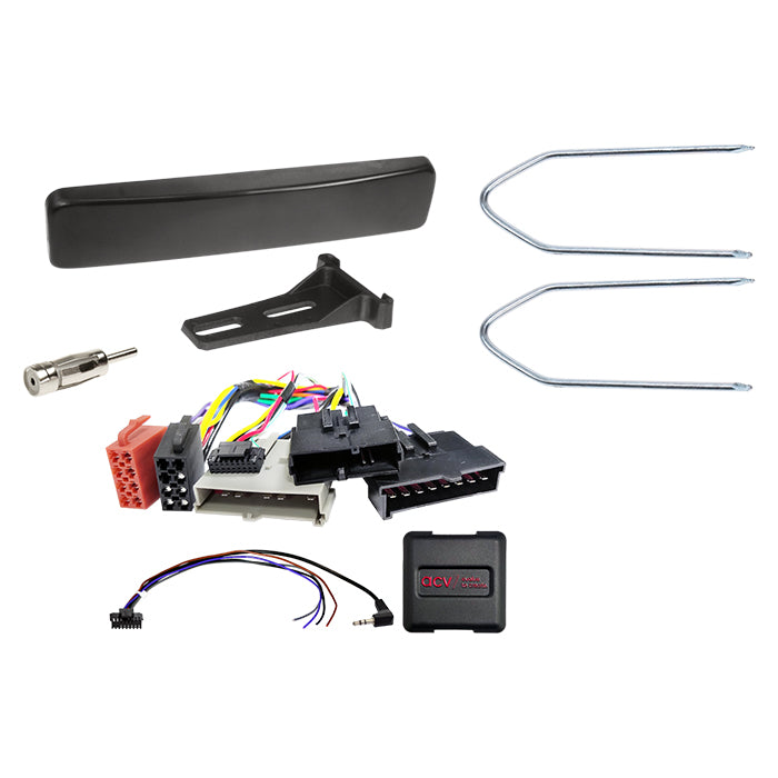 ACV, Komplett 1-DIN Kit Ford Svart 8Pin/8Pin/17Pin