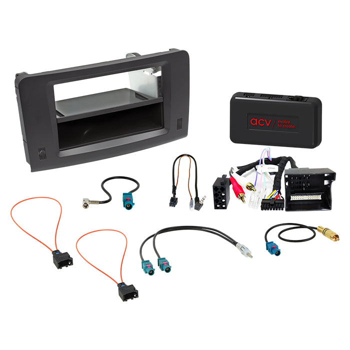 ACV, Komplett 2-DIN Kit M. Fack Mercedes M-klass/GL-klass