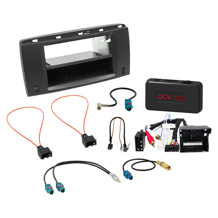 ACV, Komplett 2-DIN Kit M. Utrymme — Passar till Mercedes R-klass 2005-2010
