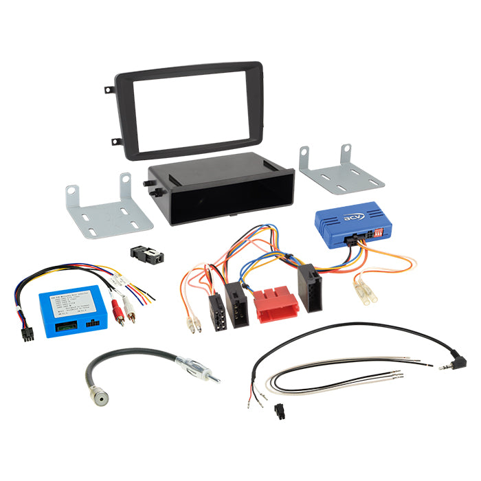ACV, Komplett 2-DIN Kit M. Utrymme C-klass/CLK-klass /amp D2B
