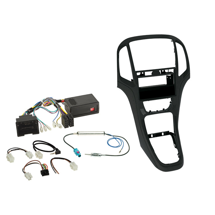 ACV, Komplett 2-DIN Kit M. Rum Svart — Passar till Opel Astra J 2009-2018