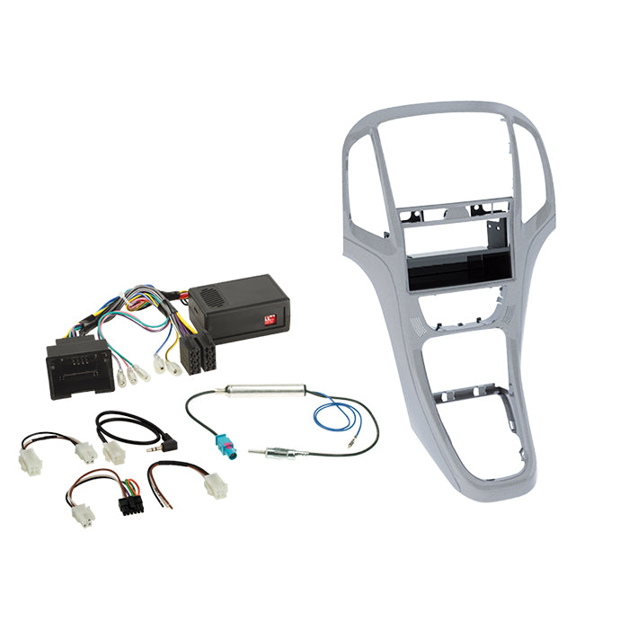 ACV, Komplett 2-DIN Kit M. Rum Silver — Passar till Opel Astra J 2009-2018