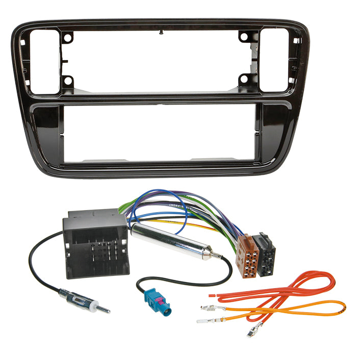 ACV, 1-DIN Kit 06/2016 Piano Musta Passiivinen — Sopii VW Up 12/ 2011-