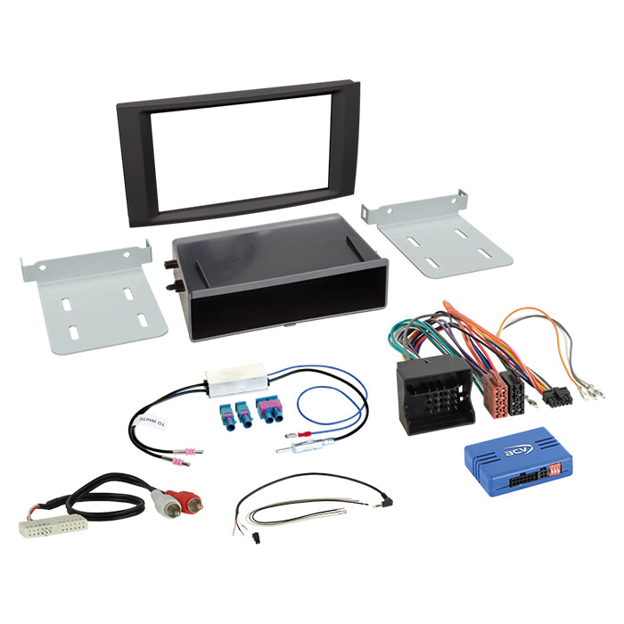 ACV, Komplett 2-DIN Kit M. Fack /touareg 2003-2 — Passar till VW T5 2003-2015