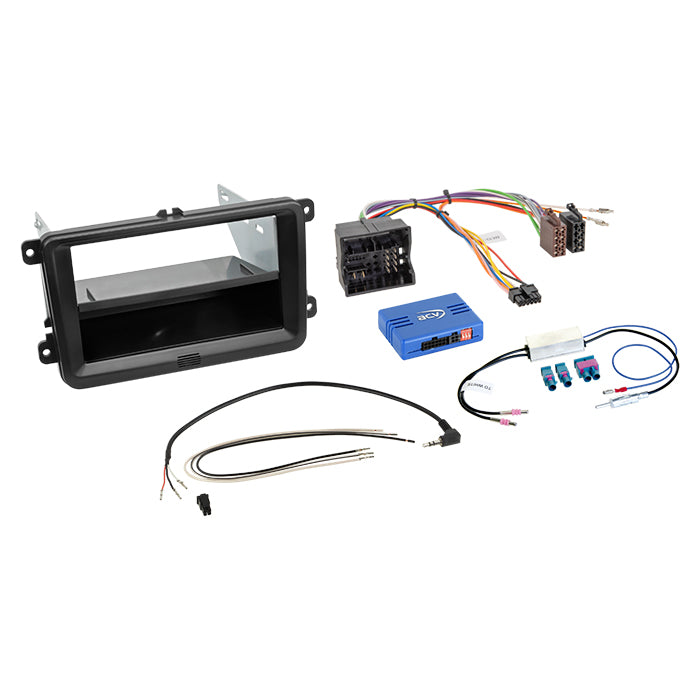 ACV, Komplett 2-DIN Kit M. Utrymme för Seat/VW 52Pin Quadlock