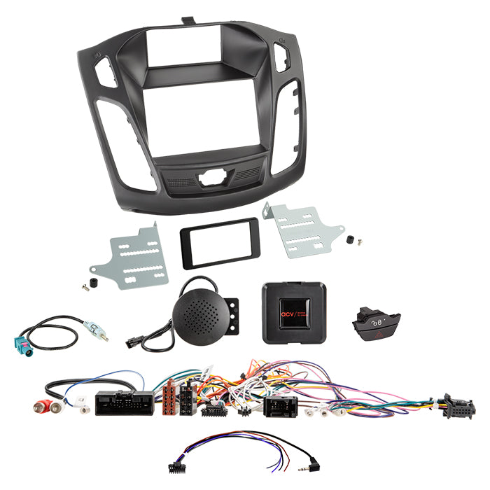 ACV, 2-DIN Kit 09/2014 Ohjauspyöräohjaus — Sopii Ford Focus (DYB) 03/2011-