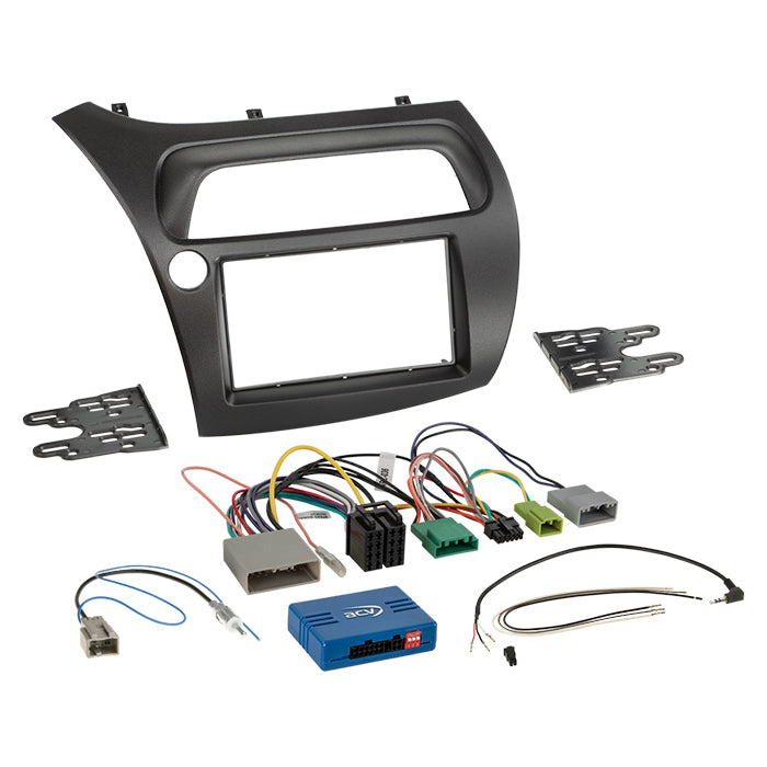 ACV, Komplett 2-DIN Kit 12/2011 /climatro — Passar till Honda Civic 09/ 2005-