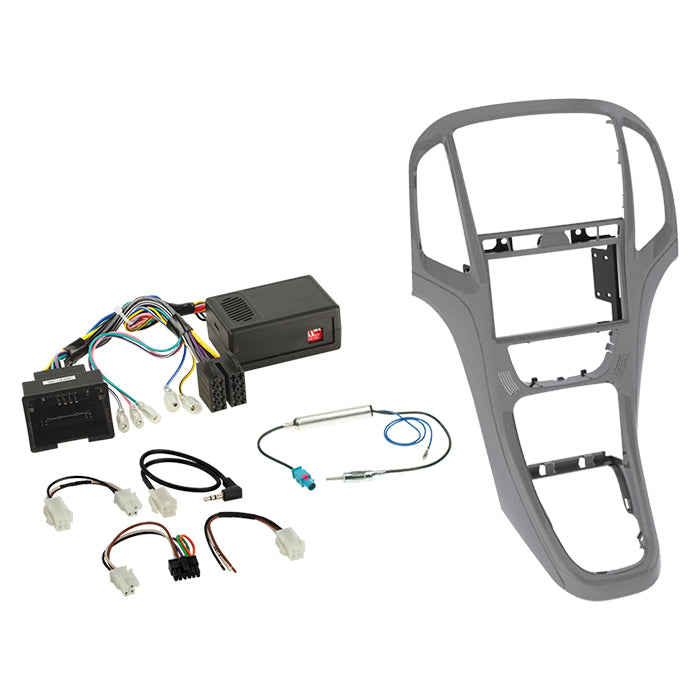 ACV, Komplett 2-DIN Kit Titan Grey — Passar till Opel Astra J 2009-2018