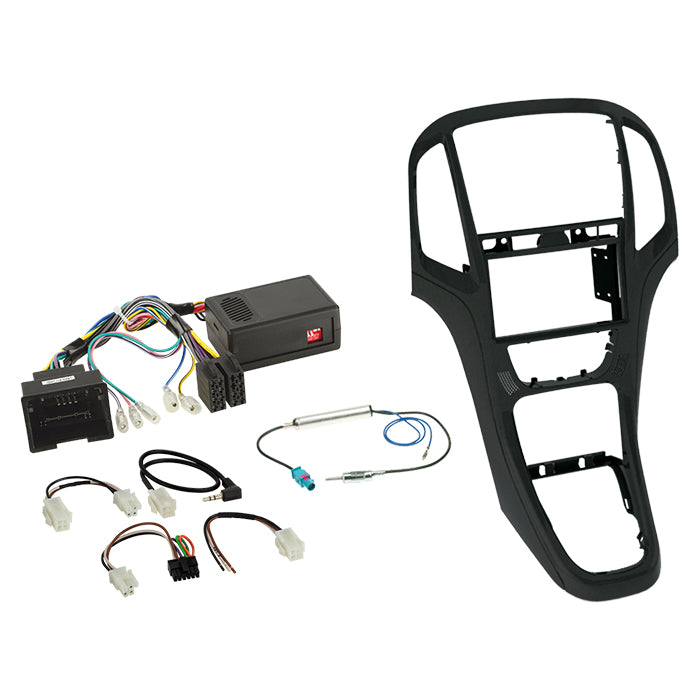 ACV, Komplett 2-DIN Kit Pearl Svart — Passar till Opel Astra J 2009-2016