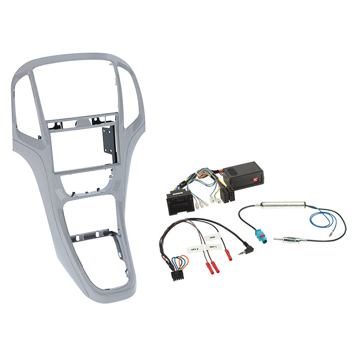 ACV, 2-DIN Kit Platina Hopea Ohjauspyöräohjaus — Sopii Opel Astra J 2009-2018