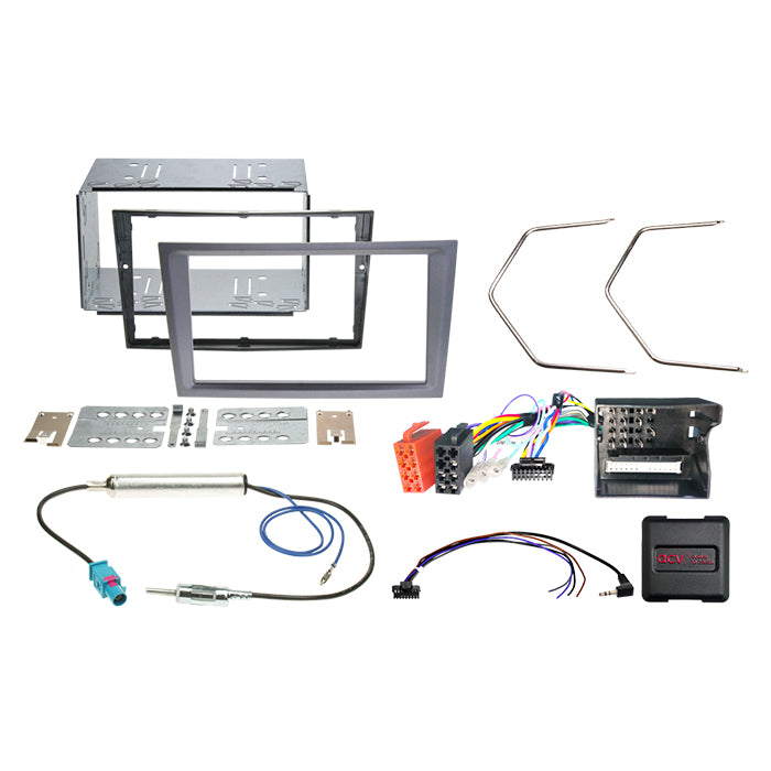 ACV, Komplett 2-DIN Kit Opel Charcoal CAN Bus