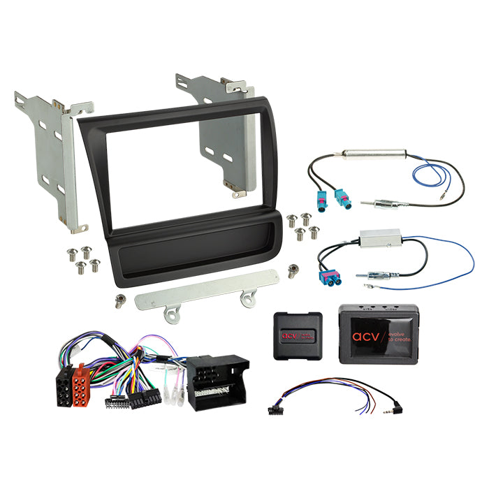 ACV, Komplett 2-DIN Kit 05/2015 /amp Svart — Passar till Audi R8(42) 04/ 2007-