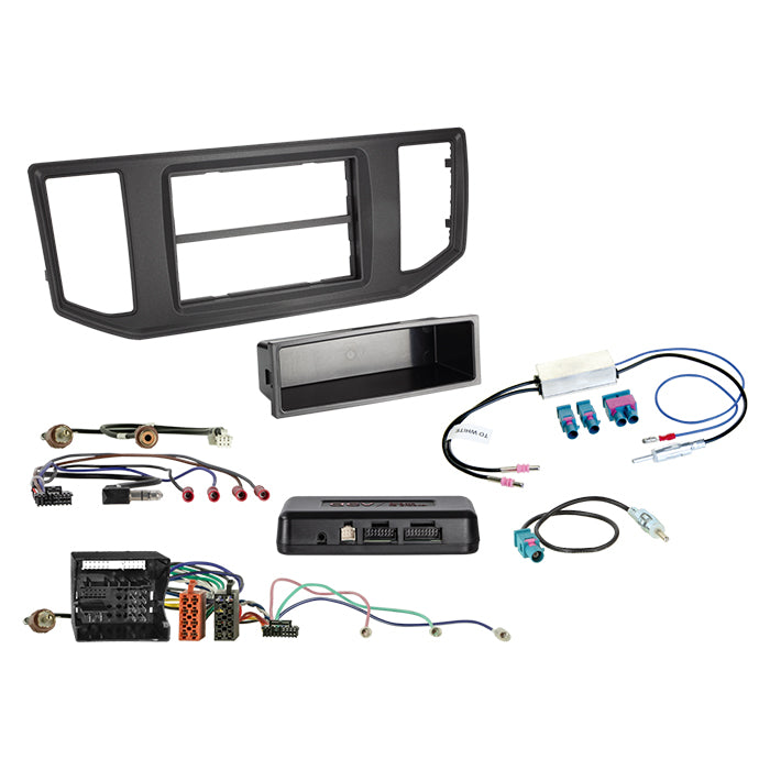 ACV, Komplett 2-DIN Kit M. Förvaringsutrymme för MAN TGE/VW Crafter/California