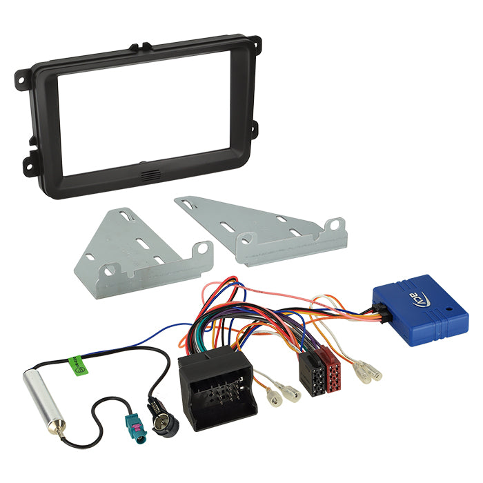 ACV, 2-DIN Kit Seat/skoda/vw CAN Bus/antenni Musta