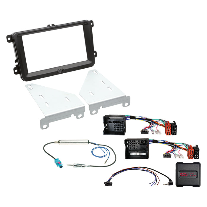 ACV, Komplett 2-DIN Kit för Seat/Skoda/VW 40Pin/52Pin Quadlock