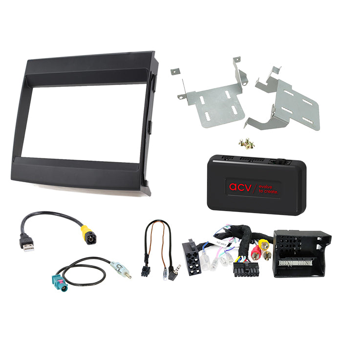 ACV, Täydellinen 2-DIN Kit /amp Musta — Sopii Porsche Cayenne 2011-2016