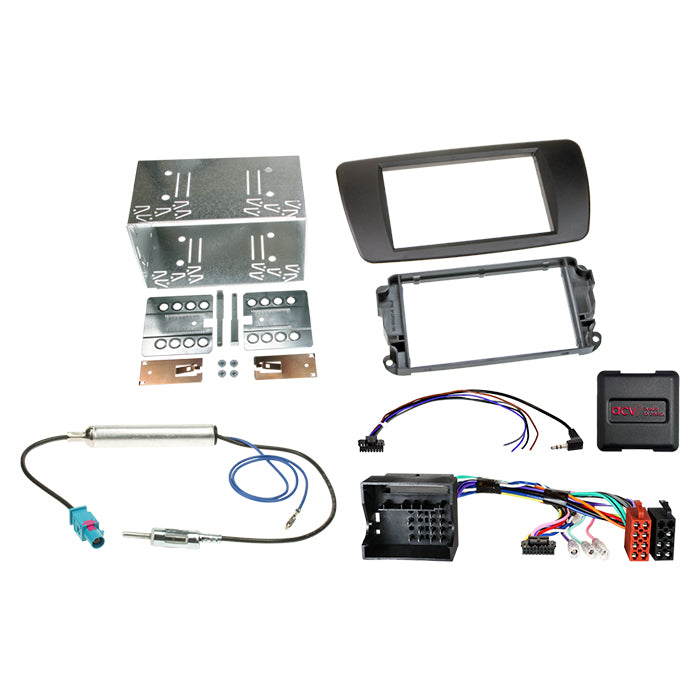 ACV, Täydellinen 2-DIN Kit Musta — Sopii Seat Ibiza 2008-2015