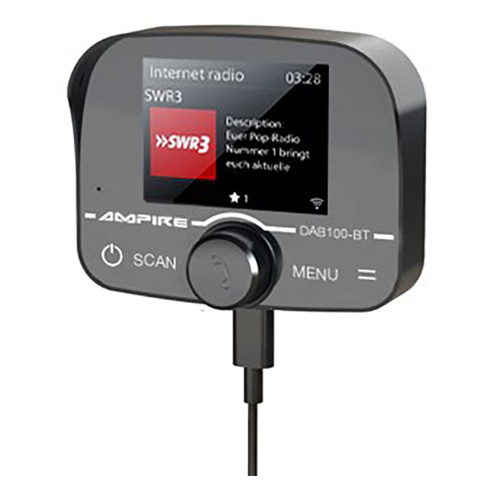 Ampire, Handsfree Telefoni Med DAB+ Och A2DPstreamin