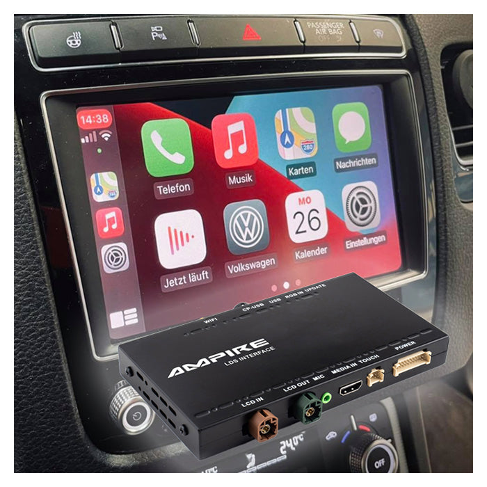 Ampire, Android Auto och Carplay-adapter Touareg (7P) 8" 10-18