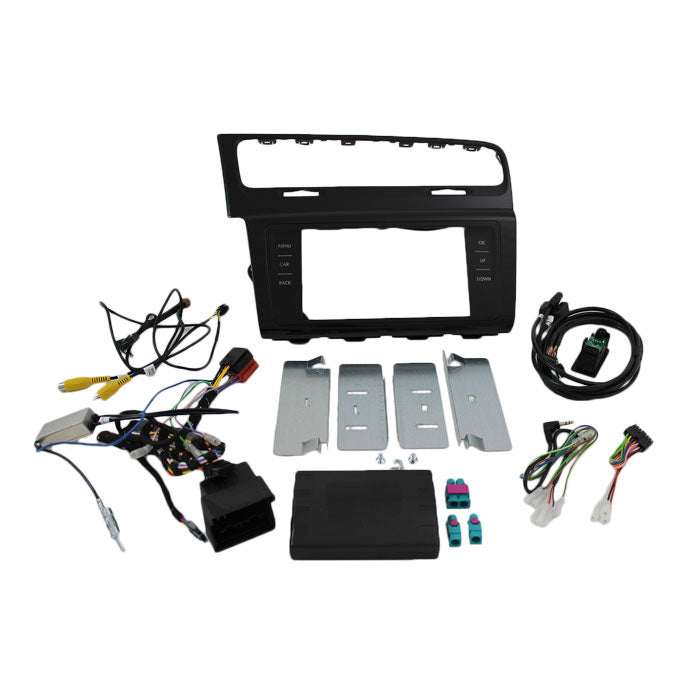 , 2-DIN Kit Svart — Passar till VW Golf 2014-