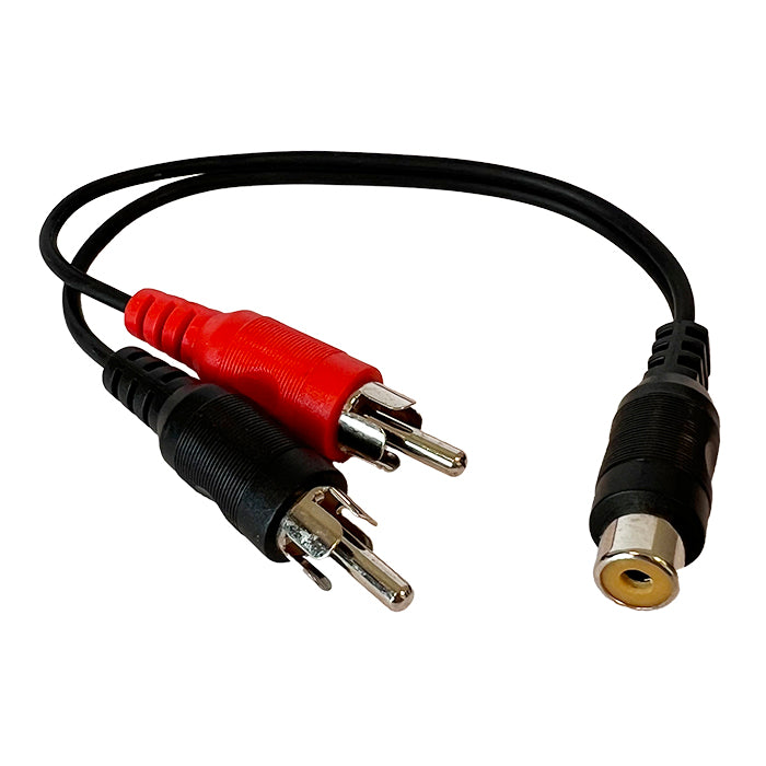 , Adapter 2x RCA Han Till 1 Hon