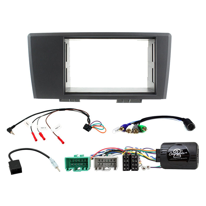 Connects2, 2-DIN Komplett Radioram Kit för Volvo S60/V70 Grå