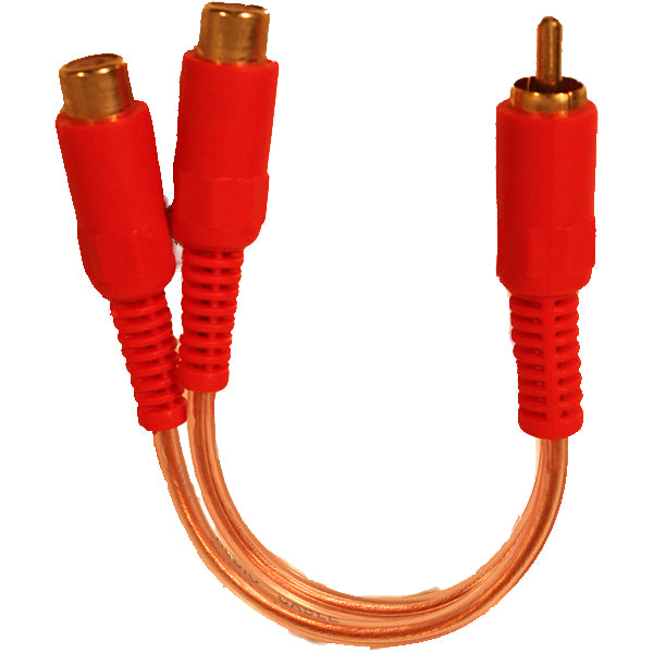 , Y-kabel, 2 hon till 1 han