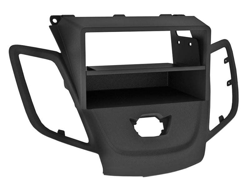 ACV, Radio Frame Black with Compartment — Fits 2-DIN Fiesta 2009-