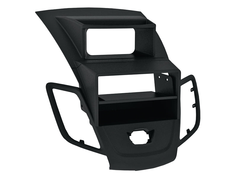 ACV, Radio Frame Black With Compartment — Fits 2-DIN Fiesta 2009-