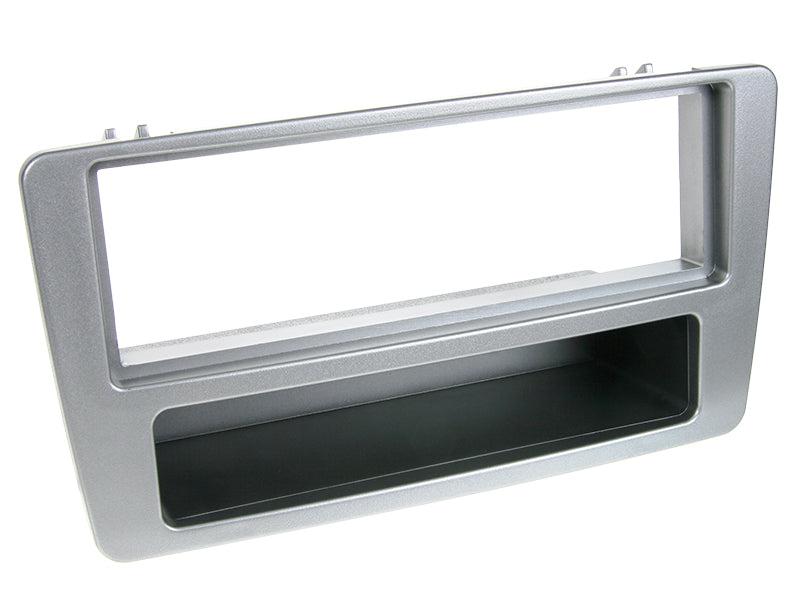 ACV, Radio Frame 03 Silver With Compartment — Fits Civic 2001-