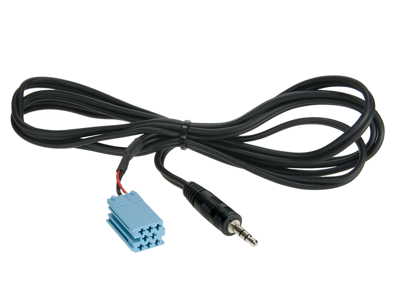 ACV, AUX-adapter Mini-iso->mini-jack 1,25 m.