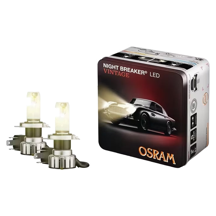 Osram, Night Breaker LED Vintage H4 Ece +330% - Setti