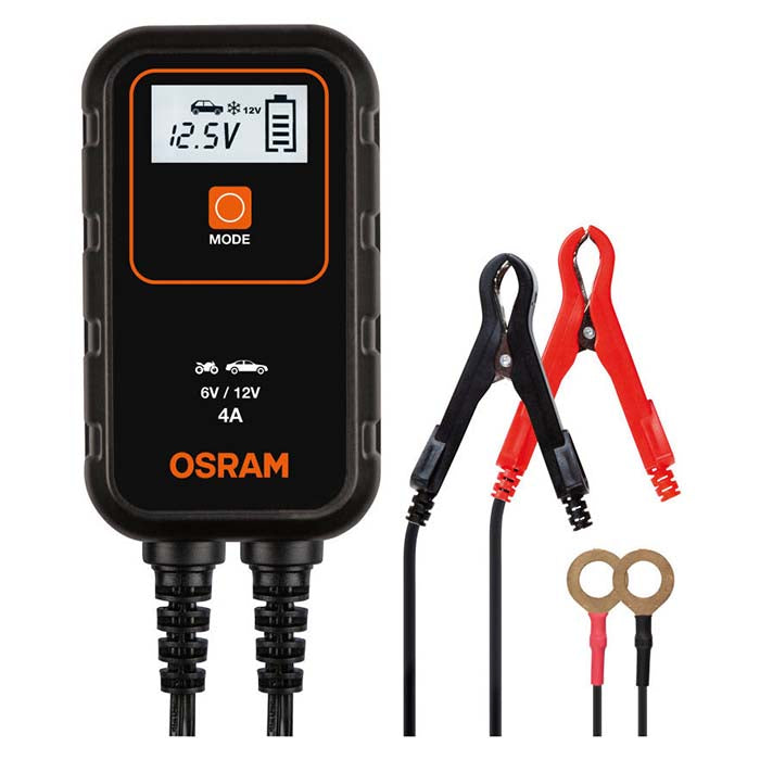 Osram, Akkulaturi 4A, 1,5m Kaapeli