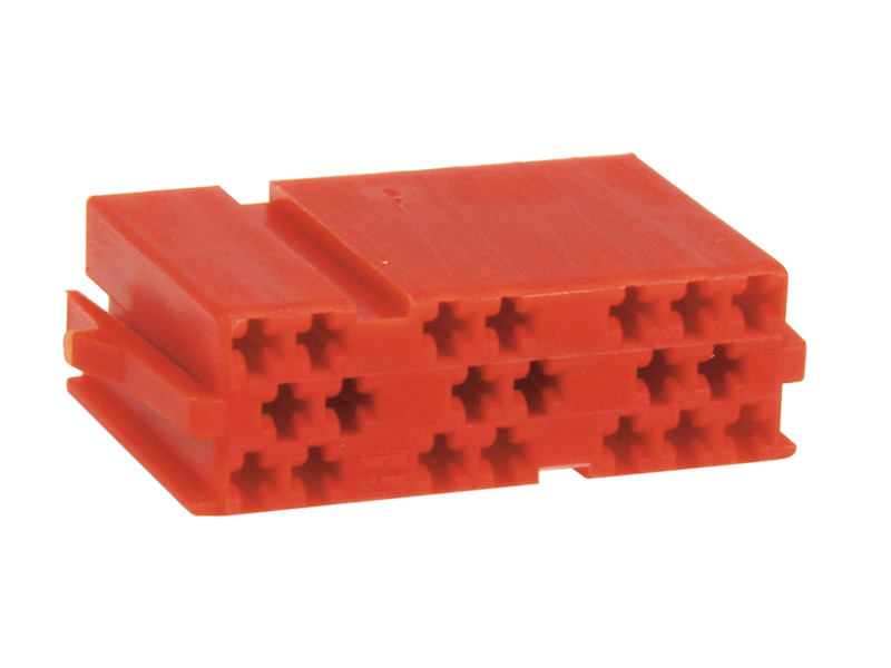 ACV, 20 Pin - Hölje för Mini-isostik Röd